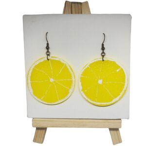 Zesty Summer Style: Lemon Slice Stud Summer Earrings